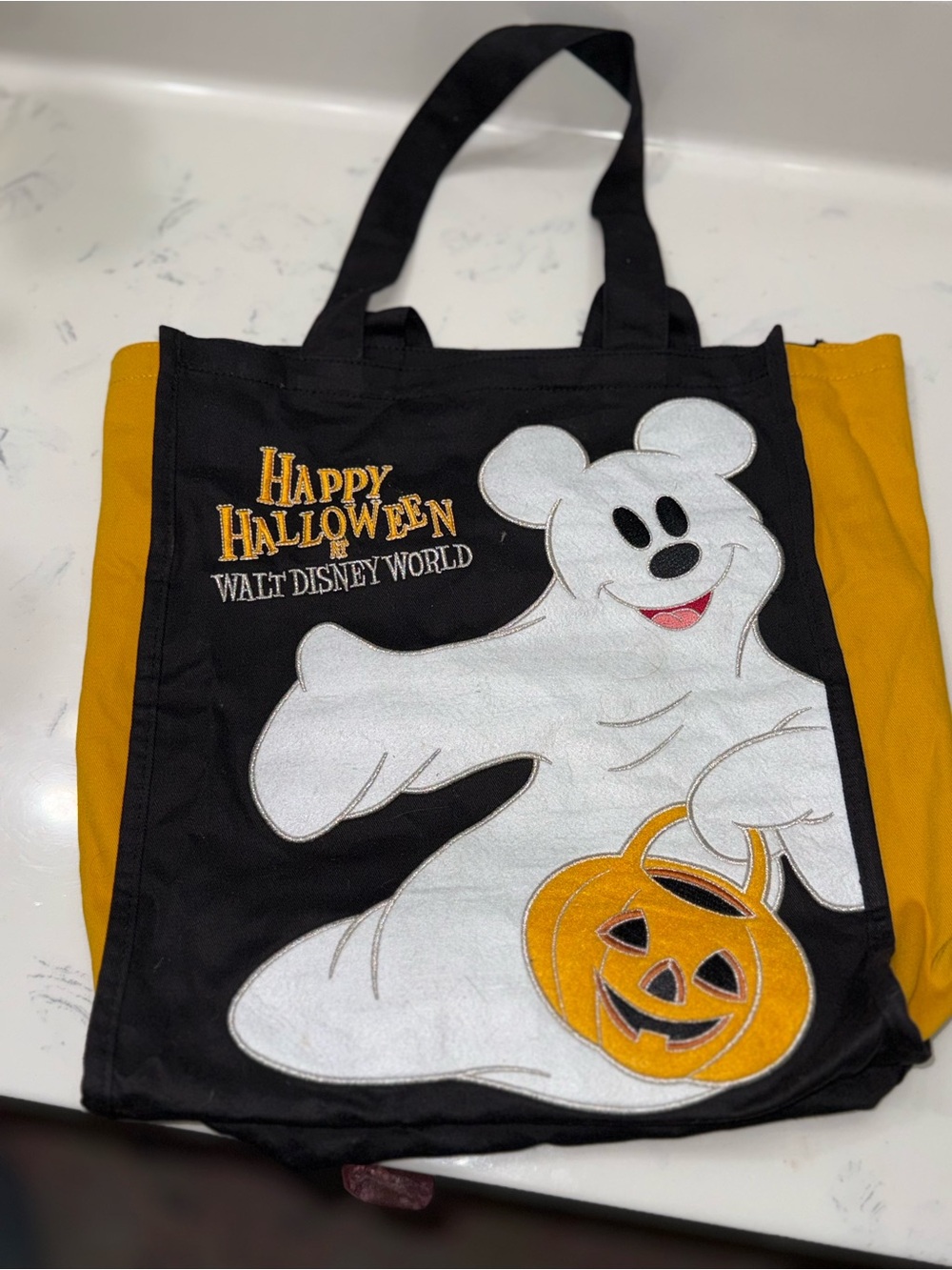 Disney Halloween Ghost Canvas Tote